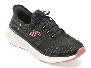 Pantofi sport SKECHERS negri, EDGERIDE, din material textil