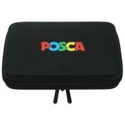 Mapa PVC dur UNIBALL, echipata cu 24 markere, 26x18x6 cm, Posca (M1646)